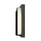Z-Lite Keaton Outdoor Wall, 1-Light, 5.5 In.W x 3 In.L x 12.5 In.H, Black/White 520S-BK-LED - alternate 8